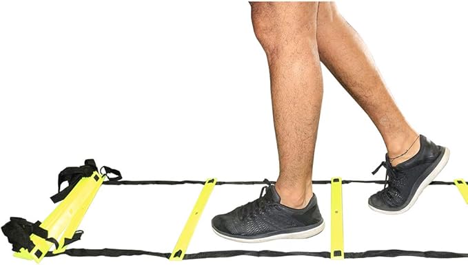 Feet Speed and Agility Training Ladder for High-Intensity Training in Boxing, Soccer, Football, Lacrosse, and Ice Hockey - Improve Your Footwork and Coordination, 30 Feet