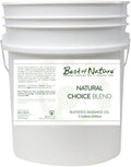 Best of Nature Natural Choice Blend Massage Oil – Professional-Grade, Lightweight & Non-Greasy Moisturizing Oil for Massage Therapy, Spa & Home Use, 5 Gallon Pail (640 fl oz)