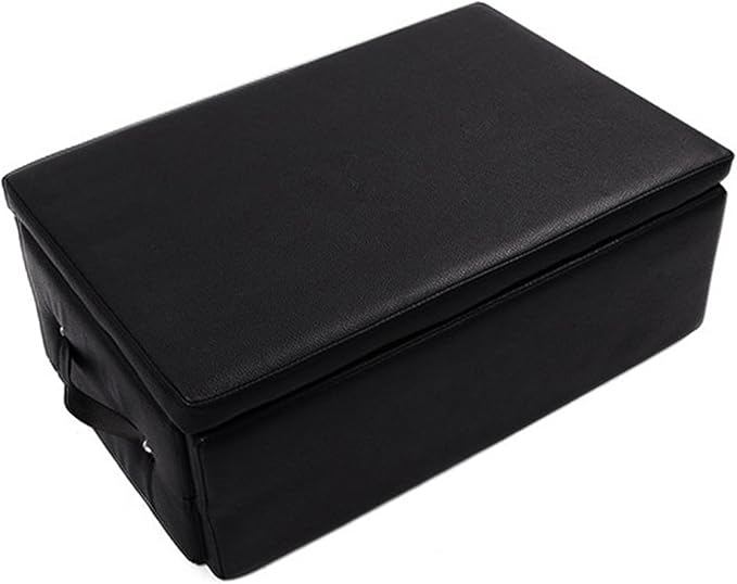 Pilates Reformer Box (24.4x16.9x9.1 inch) - Wood PVC Sponge Sitting Box for Core Exercise & Balance Training
