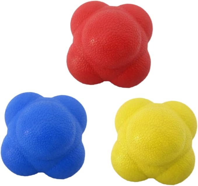 YARNOW 3pcs Reflex Ball Reaction Balls for Workout Sports Training Reflexes Agility Coordination Bounce for Fitness Hand-Eye Coordination