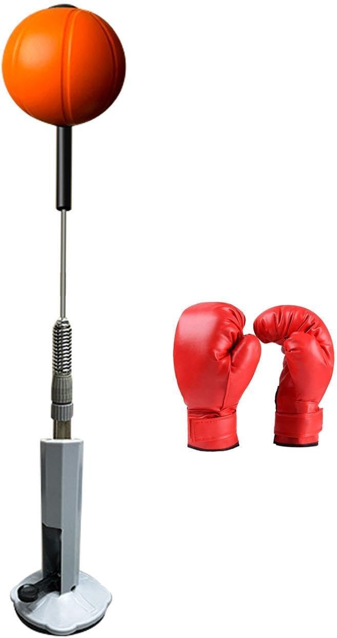 Boxing Reaction Ball Boxing Speed Bag Boxing Gear Height Adjustable Freestanding Punching Ball Boxing Bag for MMA Exercise, for Kids