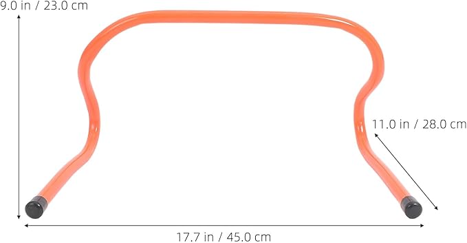 2pcs Agility Training Hurdles 23cm Wear-Resistant Plastic Speed Hurdles for Football and Sports Speed Agility Training Equipment