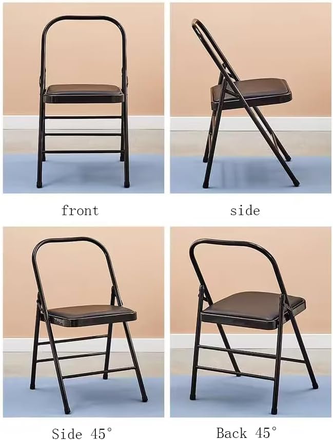 Yoga Chair, Pilates Chair,Yoga Inversion Chair,Backless Yoga Chair Props,Yoga Chair Iyengar,Grey-31.5in