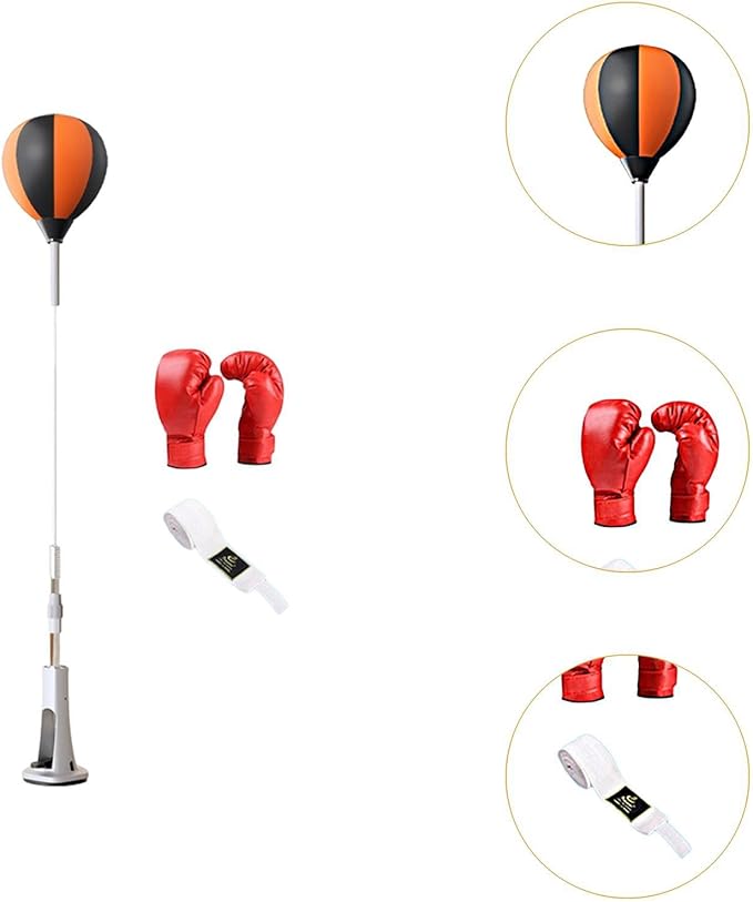Reaction Ball for Boxing with Adjustable Height and Stand for Home Gym