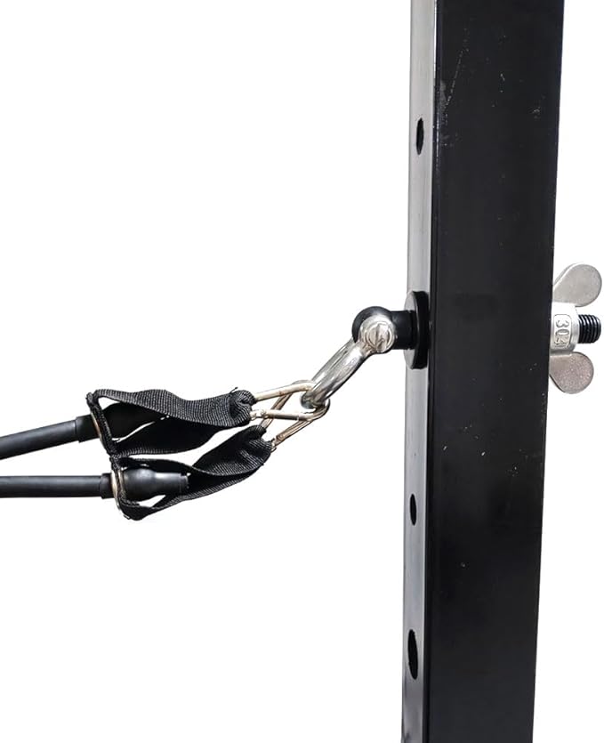 2 Pack Gym Equipment Attachments;Power Rack Attachments for Resistance Bands;O-Ring Attachment for Power Rack;Do All Kinds of Resistance-Band Workouts with Power Rack