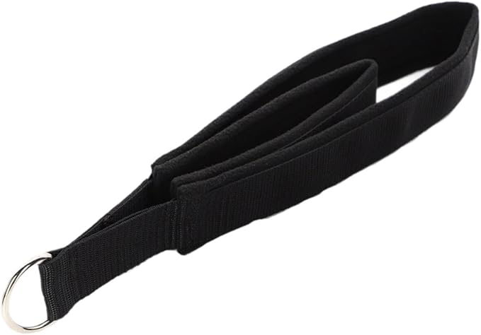 Pilates Double Loop Strap,Double Loop Strap,Women Strength Training Exercise Strap Double Loop Pilates Equipment for Gym, with Silver Rings