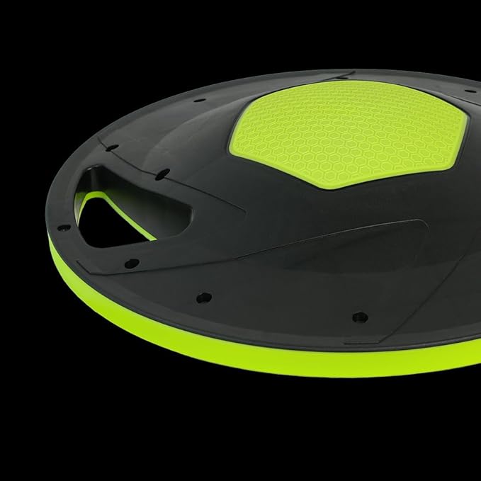Energi Core Balance Board for Standing Desk and Core Workout - Anti-Slip Surface - Black, Green