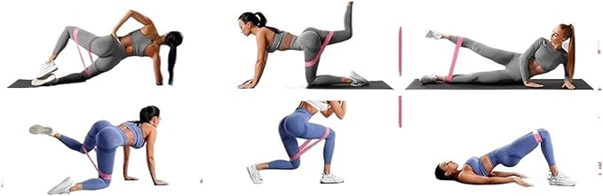 13 Piece Pilates Yoga Set for Women, Home Gym Workout Kit with Resistance Bands, Ankle Weights, Pilates Ring & Loop Bands, Toning Fitness Essentials Starter Accessories(Purple)