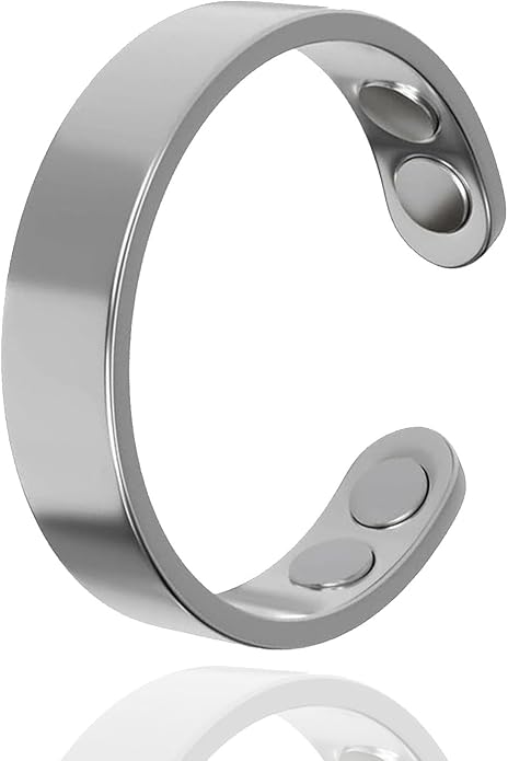 Auvulis Migraine Ring,Stainless Migraine Ring Suitable for Men and Women,Adjustable Fatigue Relief Sleep Aid Magnetic Acupressure Ring,Vitality Ring for Migraines