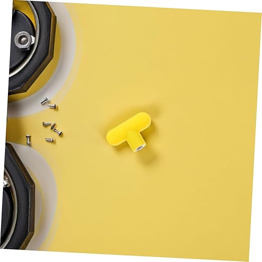 VALICLUD 2Pcs Yellow Handle Grips for Cable Machine Attachments Ergonomic Gym Equipment Handles for Arm Exercise Strength Training with Rotation and Knob