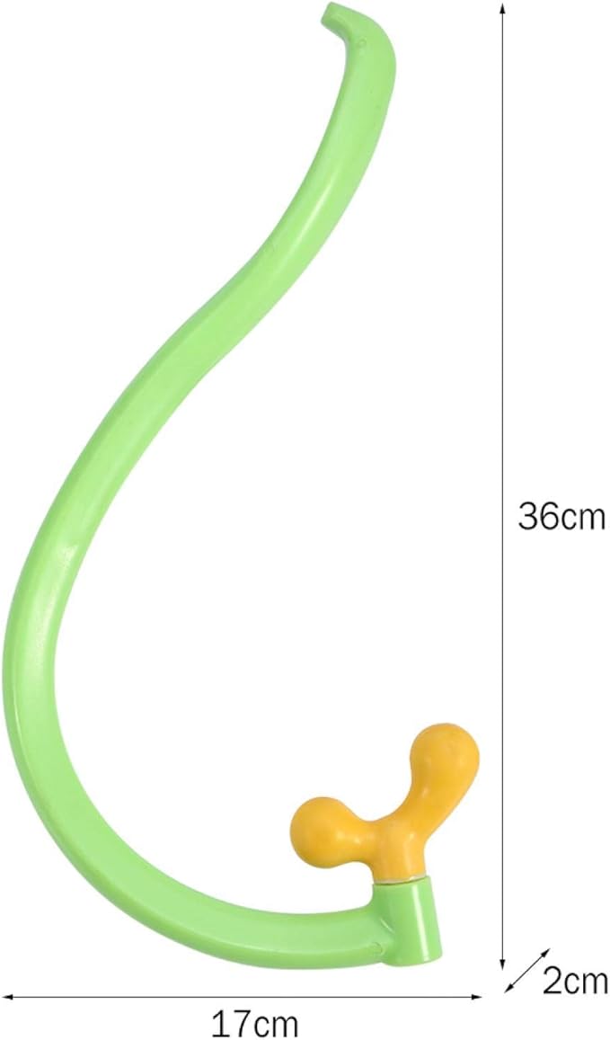 YUYTE Back Massager Stick Hook Dual Head Point Massager Pain Relief Pain Relief Massage Tool