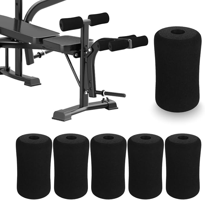 Foam Fitness Equipment 6Pcs Universal Sit-up Bench Foot Foam Pads for Ankle and Leg Protection Adjustable Exercise Equipment Pads for Home Gym Workouts