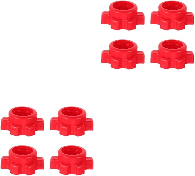 Kisangel Dumbbell Bar Nut Screw Clamp Collars Fitness Equipment Accessories Easy Install Barbell Locking Nut for Weight Training Gym