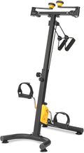 VIVIJASON Foldable Pedal Exercise Bike for Seniors, Adjustable Hand Arm Leg and Knee Exercise Peddler, Recovery Physical Therapy Home Exercise Bike, Handgrip, Resistance Band, Non-Slip Suction Cup