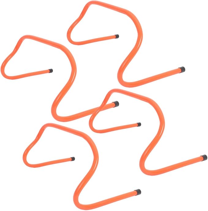4pcs Plastic Speed Hurdles Set 15cm Agility Training Equipment for Football Soccer Drill and Athletic Speed Workout