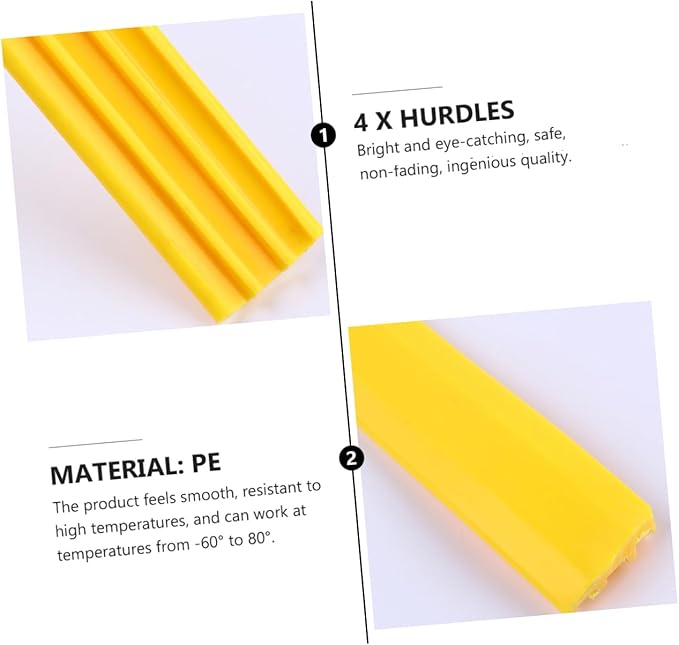 4Pcs Agility Training Hurdles High Speed Hurdles for Football Basketball and Sports Durable Weather Resistant Exercise Barriers for Speed and Agility Development