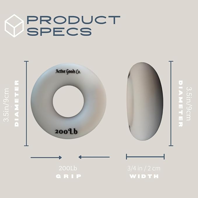 Hand Exerciser - PROFESSIONAL GRADE, Set or Single, Different Sizes. Visit to see more! Bague classique en silicone parfaite pour améliorer la force, la puissance et la vitesse dans les poignets.