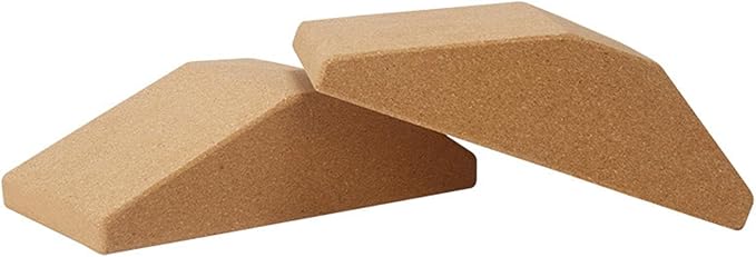 Premium Cork Squat Wedge Block - Essential Prop for Pilates and Gym Workouts