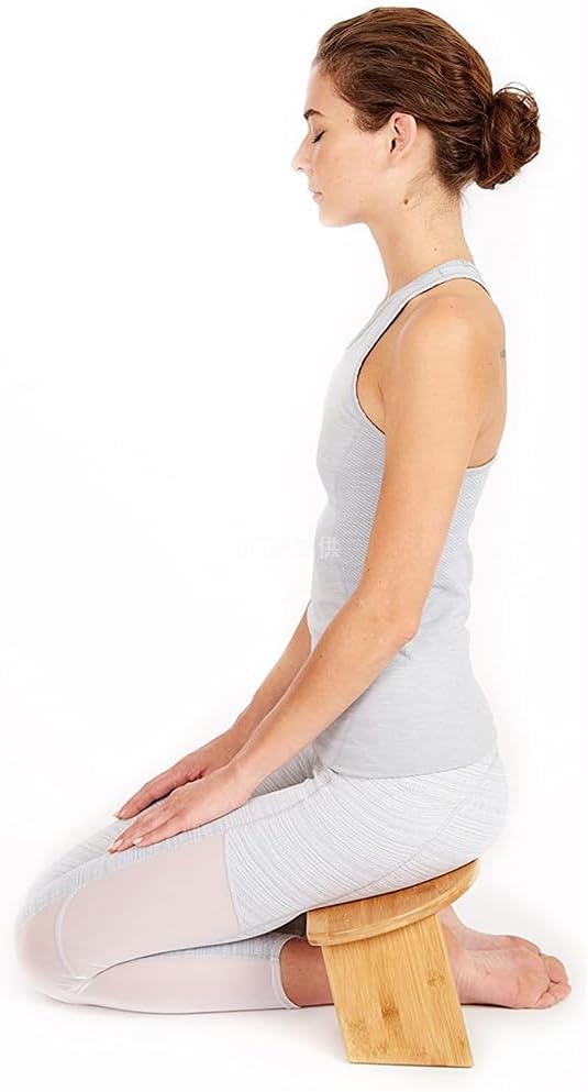 Kneeling Chair,Meditation Bench Kneeling Stool,Meditation Bench, Ergonomic Angle Seat, Bench for Kneeling Or Sitting for Meditation, Yoga, Exercises