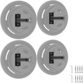 Wall Mounted Weight Plate Holder, Bumper Plate Rack for Home Gym Wall Organized, All Kinds Sizes