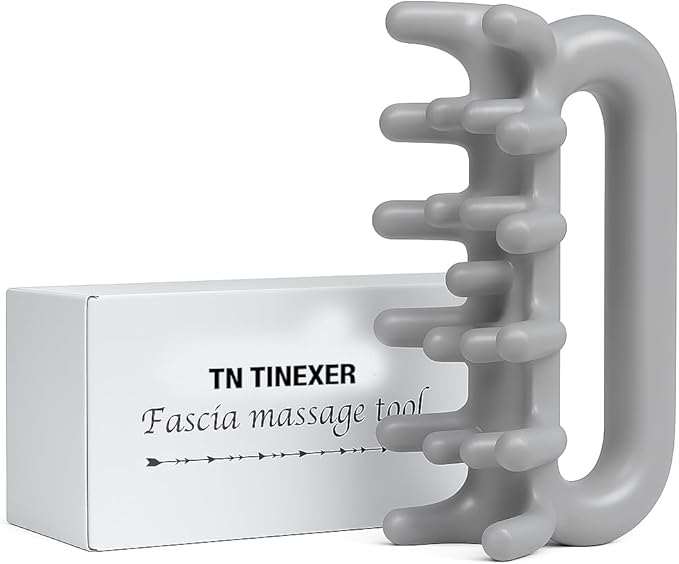 Fascia Massage Tool Trigger Point Massage Tools Anti Blaster for Cellulite Massager Tool Reaching Deep Myofascial Tissue Throughout The Body Release Muscle Knot Reduction (Gray)