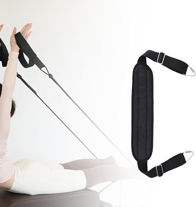 Pilates Foot Strap Adjustable 29.92-39.37 inch Cotton Fitness Accessory for Balance Flexibility Workout Training