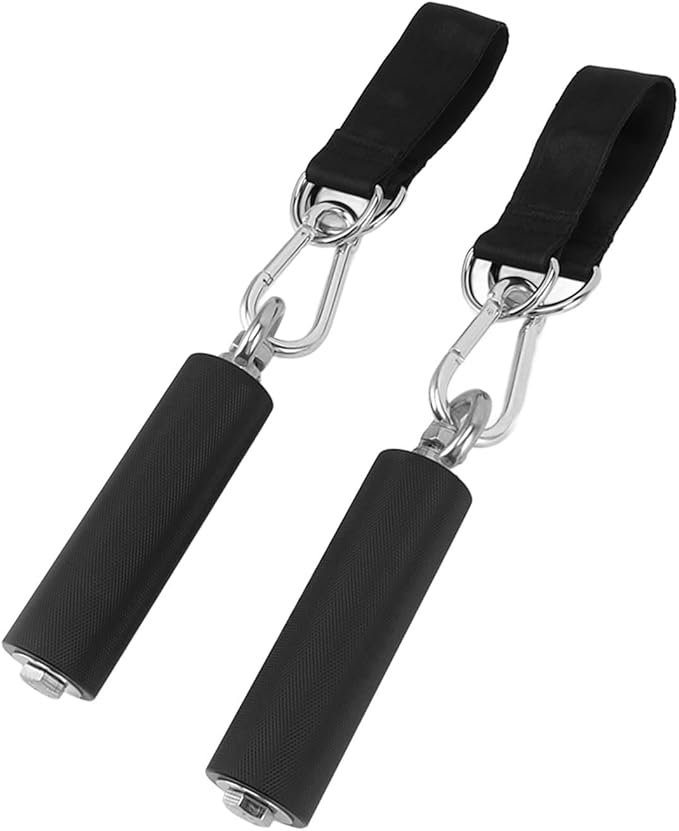 Pull Up Handle TPR Rubber Coated Grip Anti Slip Straight Gym Equipment Attachment for Weightlifting Exercise Strength Training Home Gym Workout Accessories