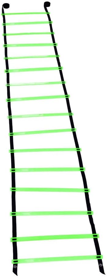 BAFOVY 16 Rung Agility Ladder, Adjustable Flat Plastic Rungs with Durable Nylon Straps, for Football Rugby Tennis Baseball Speed Training