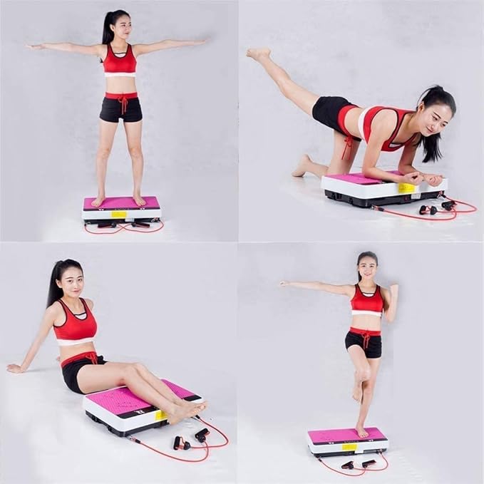 Micro Whole Body Vibration Plate Exercise Machine - Portable Exercise Equipment for Whole Body Fitness, Lymphatic Drainage, Weight Loss - Vibration Platform Machine, Max Weight 220 lbs