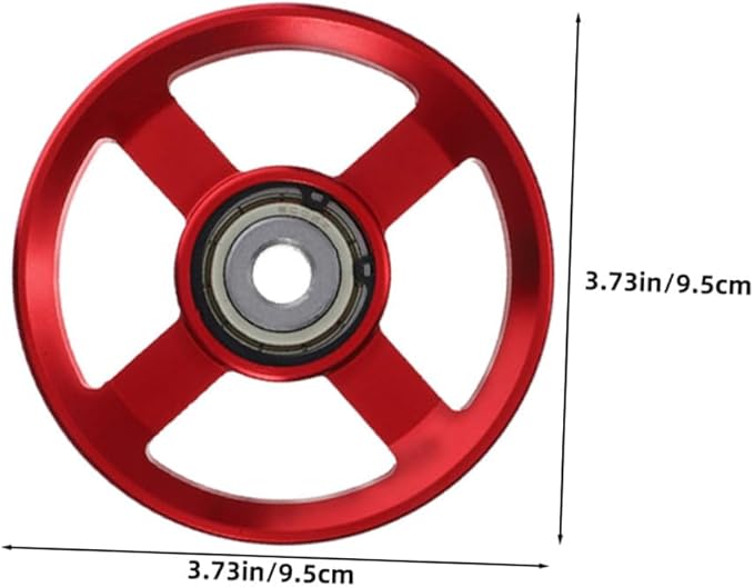 3pcs Aluminum Alloy Fitness Pulley Wheel Set for Cable Machine Gym Attachment Pulley System Bracket Replacement for Strength Training Equipment