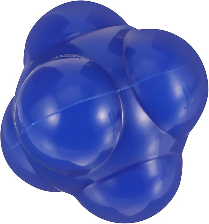 BESPORTBLE Hexagonal Reaction Ball for Agility Training Fitness Agile Ball for Hand Eye Coordination and Speed Improvement Large Blue Agile Training Equipment for Baseball and Sports