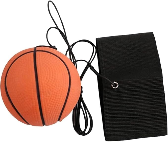 Reaction Training Ball with Adjustable Wrist Strap - High-Elasticity Rubber Basketball Trainer for Agility Drills and Reflex Exercises, Elastic String Sports Equipment for Athletes
