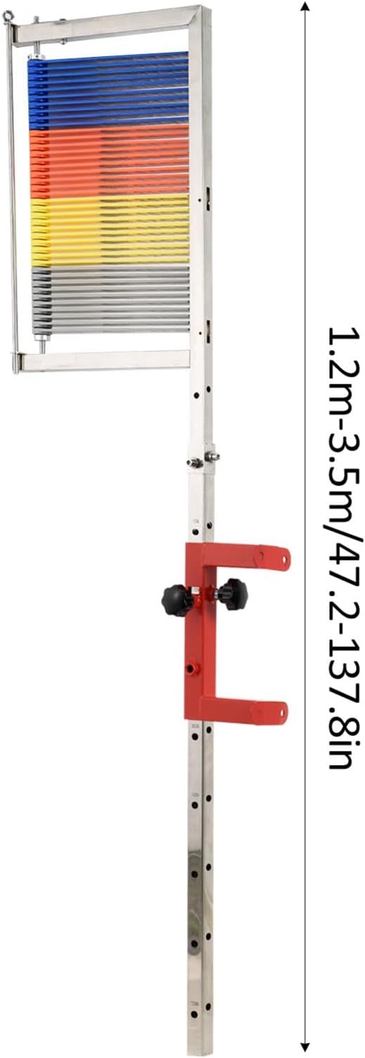Jump Training Equipment, Wall-Mounted Vertical Jump Measurement Tool, 3.9-11.5Ft Adjustable Jumping Trainers, Jump Tester, Vertical Jump Measurement Tool, Training Aid Jump Pole(Yellow, ABS)