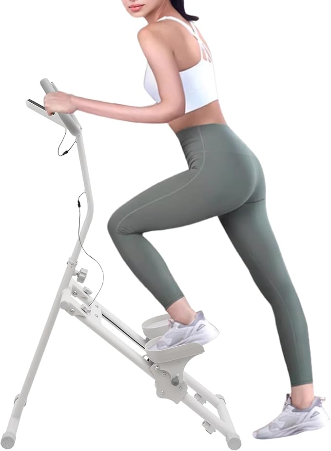 Foldable Stair Stepper Machine for Home – Vertical Climber with Adjustable Resistance, Digital Monitor & Non-Slip Pedals – 264 lbs Capacity, Space-Saving Design for Full-Body Workout
