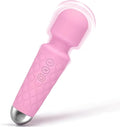 LUMIO Handdhed Relaxation Mini Massager Rechargeable - 9 Speeds 19 Modes - Portable Small Massager to Relax Back - Foot - Arm Muscle, Pink