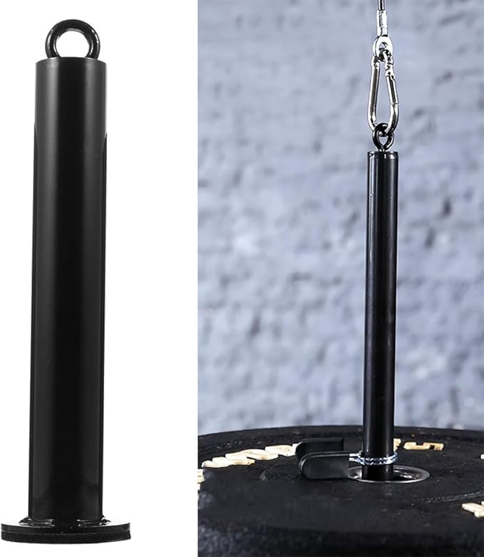 Barbell Weight Plate Holder Rack Fitness Loading Pin 48mm Diameter 320mm Length Gym Weight Storage Attachment for Strength Training Equipment
