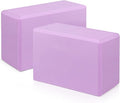 Yoga Blocks 2 Pack 9x6x3 Inches, Sturdy Foam Yoga Block, Premium EVA, Non Slip High Density for Pilates Meditation, Stretching and Toning
