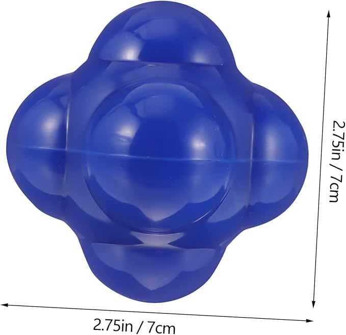 Healifty Large Hexagonal Reaction Ball for Agile Fitness Training Exercise Ball for Baseball and Multi Sport Reflex Speed Blue Agile Trainer for Home Workouts and Coordination Improvement