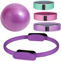 Pilates Essentials Kit for Women, Better Me Pilates Kit, 5-Piece Better Me Pilates Essentials Kit for Women, Booty Bands for Working Out Glutes Yoga Ball, Sculpt and Strengthen for Womens