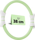 14" Pilates Ring - Magic Circle for Inner Thigh, Arm & Core Toning | Anti-Bend Foam Handles | Home Fitness Gear for Women