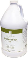 Master Massage Organic, Unscented, Vitamin-rich & Water-soluble Massage Lotion - 1 Gallon, Clear