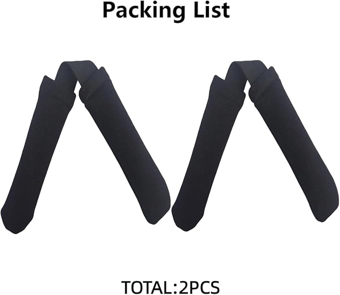 2Pcs Thickened Rowing Machine Handles Cover, Fits Most Rowing Machine, Non-Slip & Breathable Handle Cover（Black）