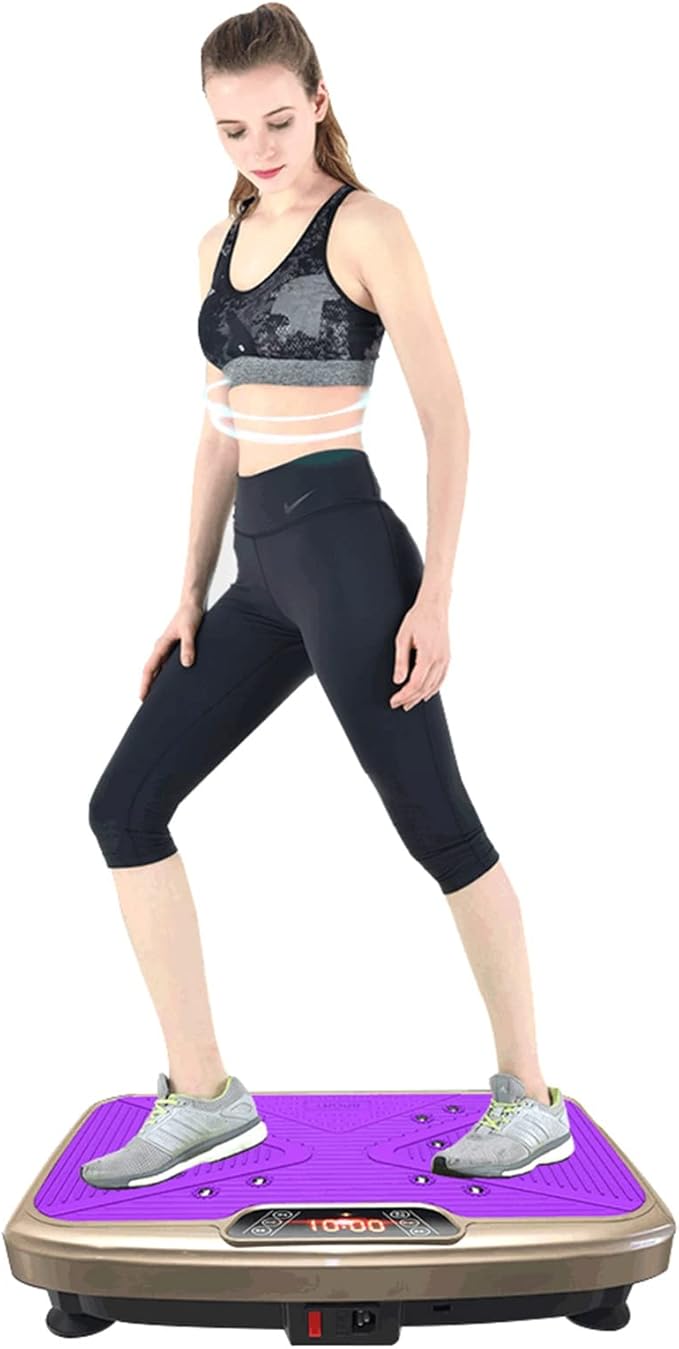 Vibration Plate Exercise Machine,Whole Body Vibration Platform Machine,Fitness Vibration Trainer for Weight Loss Shaping Toning Home Gym