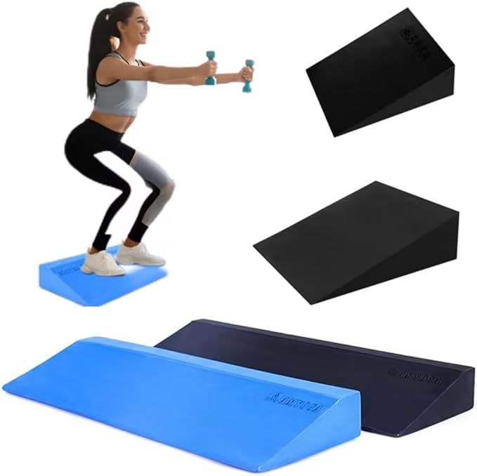 Stretch Slant Board Yoga Wedge Block EVA Foam Squat Wedge Block Home Gym Leg Workout Wedges Fitness Accessories Blue