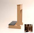 Church Prayer Bench Kneeler Wooden Prayer Kneeler with Book Shelf Prayer Table at Home with Cushion Pad Meditation Stool 20x16.5x33In Kneeling Stool for Religious Gifts(Wood)
