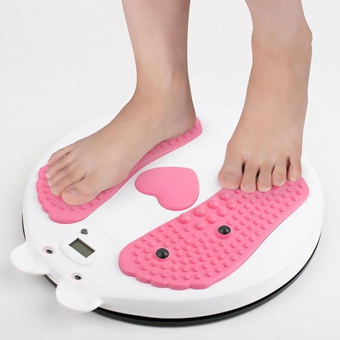 YARNOW Rotating Waist Disc Twisting Board with Magnetic Resistance Fitness Massage Counter for Home Ab Workout