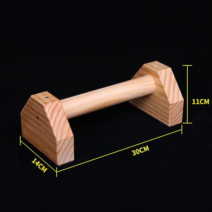 Balacoo Pine Wood Push-up Stands Pair 30cm Home Exercise Equipment Push-up Frames for Indoor Strength Training Fitness