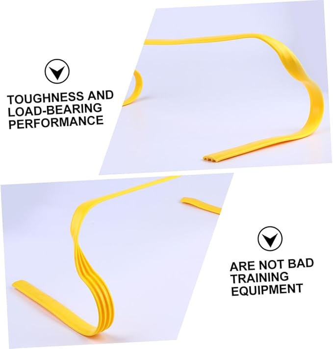 KESYOO 4Pcs Soccer Training Equipment Durable Speed Hurdles for Agility and Footwork Skills Development Weatherproof Pe Material High for Sports Training and Practice