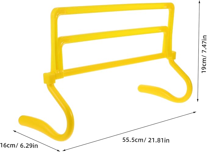 Toyvian Adjustable Height Agility Hurdles Detachable Soccer Training Equipment for Speed and Agility for Athletes for Football and Basketball Training