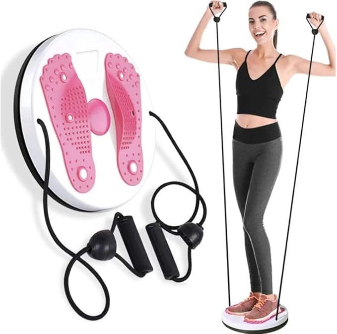 Waist Twisting Disc Unisex Waist Trainer Abdominal Exercise Foot Massage Plate Workout Home Gym Body Building Weight Loss Fitness Equipment